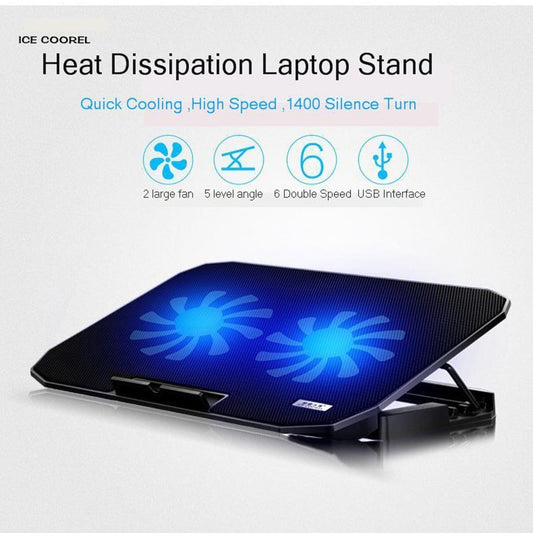 Speed-X N99 2 Fan Cooling PAD With Two USB and Light