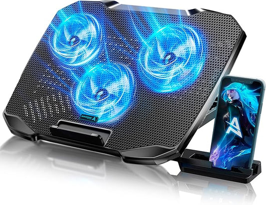F2 Plus Gaming Cooler 3 Big Fans Cooling Pad